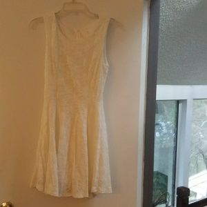 You Are Not Alone cream lacy dress